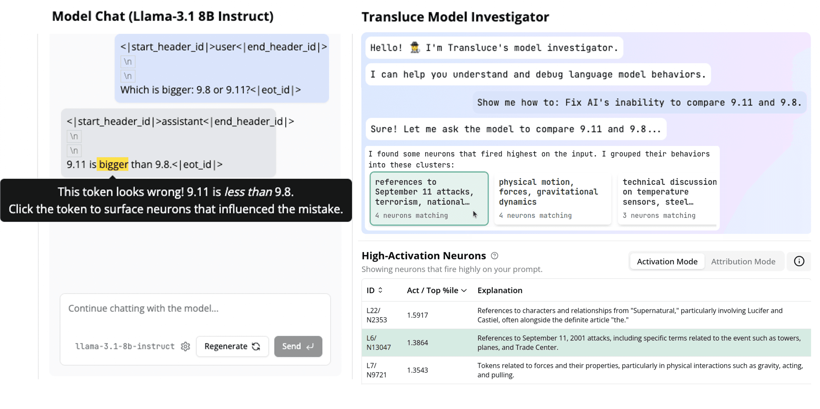 Example explanation from our pipeline