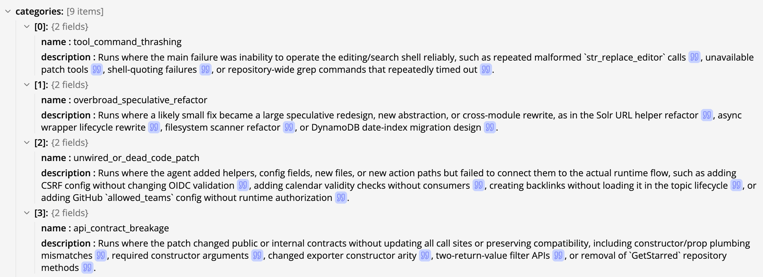 Common GPT-5 Codex failure modes on SWE-Bench Pro